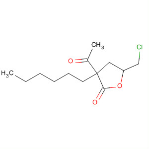 2(3H)-Furanone, 3-acetyl-5-(chloromethyl)-3-hexyldihydro-