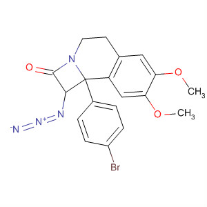 2H-Azeto[2,1-a]isoquinolin-2-one,1-azido-9b-(4-bromophenyl)-1,4,5,9b-tetrahydro-7,8-dimethoxy-