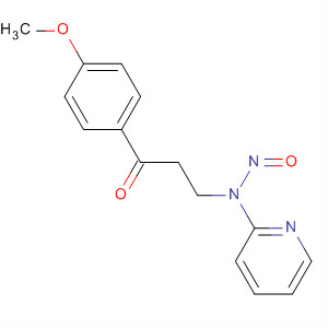 1-Propanone, 1-(4-methoxyphenyl)-3-(nitroso-2-pyridinylamino)-