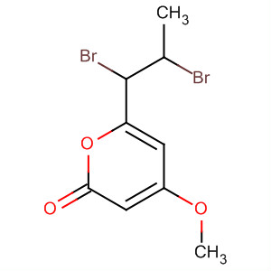 2H-Pyran-2-one, 6-(1,2-dibromopropyl)-4-methoxy-