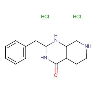 Pyrido[3,4-d]pyrimidin-4(1H)-one,4a,5,6,7,8a-hexahydro-2-(phenylmethyl)-, dihydrochloride