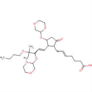 5-Heptenoic acid,7-[2-[4-butoxy-3-(1,4-dioxan-2-yloxy)-4-methyl-1-pentenyl]-3-(1,4-dioxan-2-yloxy)-5-oxocyclopentyl]-