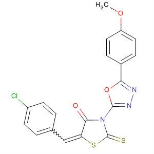 4-Thiazolidinone,5-[(4-chlorophenyl)methylene]-3-[5-(4-methoxyphenyl)-1,3,4-oxadiazol-2-yl]-2-thioxo-