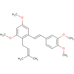 Benzene,1-[2-(3,4-dimethoxyphenyl)ethenyl]-3,5-dimethoxy-2-(3-methyl-2-butenyl)-, (E)-