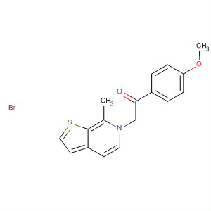 Thieno[2,3-c]pyridinium, 6-[2-(4-methoxyphenyl)-2-oxoethyl]-7-methyl-,bromide