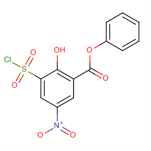 Benzoic acid, 3-(chlorosulfonyl)-2-hydroxy-5-nitro-, phenyl ester