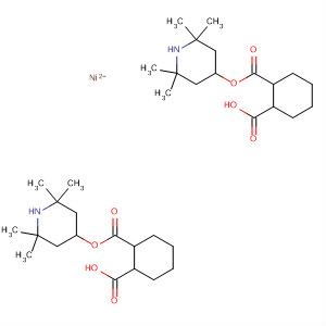 1,2-Cyclohexanedicarboxylic acid,mono(2,2,6,6-tetramethyl-4-piperidinyl) ester, nickel(2+) salt (2:1)