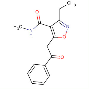 4-Isoxazolecarboxamide, 3-ethyl-N-methyl-5-(2-oxo-2-phenylethyl)-