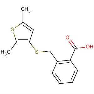 Benzoic acid, 2-[[(2,5-dimethyl-3-thienyl)thio]methyl]-
