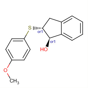 1H-Inden-1-ol, 2,3-dihydro-2-[(4-methoxyphenyl)thio]-, trans-
