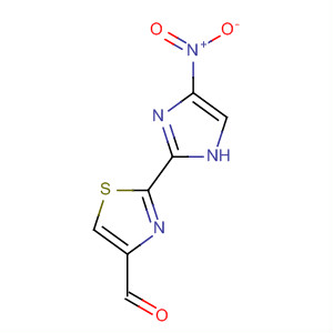 4-Thiazolecarboxaldehyde, 2-(4-nitro-1H-imidazol-2-yl)-