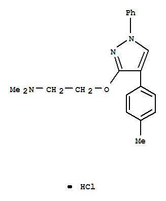 Ethanamine, N,N-dimethyl-2-((4-(4-methylphenyl)-1-phenyl-1H-pyrazol-3-yl)oxy)-, monohydrochloride
