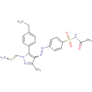Acetamide,N-[[4-[[1-(aminothioxomethyl)-5-(4-ethylphenyl)-3-methyl-1H-pyrazol-4-yl]azo]phenyl]sulfonyl]-