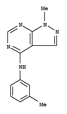 1H-Pyrazolo[3,4-d]pyrimidin-4-amine, 1-methyl-N-(3-methylphenyl)-