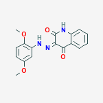 2(1H)-QUINOLINONE, 3-[(2,5-DIMETHOXYPHENYL)AZO]-4-HYDROXY-