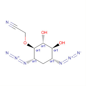 Acetonitrile,[[(1R,2R,3S,4R,6S)-4,6-diazido-2,3-dihydroxycyclohexyl]oxy]-, rel-