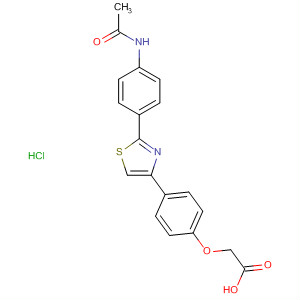 Acetic acid, [4-[2-[4-(acetylamino)phenyl]-4-thiazolyl]phenoxy]-,monohydrochloride