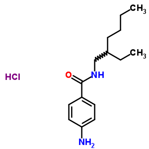 4-amino-N-(2-ethylhexyl)benzamide hydrochloride (1:1)