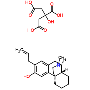 17-methyl-2-prop-2-en-1-ylmorphinan-3-ol 2-hydroxypropane-1,2,3-tricarboxylate (salt)
