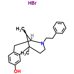 (2S,6R,11R)-6,11-dimethyl-3-(2-phenylethyl)-1,2,3,4,5,6-hexahydro-2,6-methano-3-benzazocin-8-ol hydrobromide
