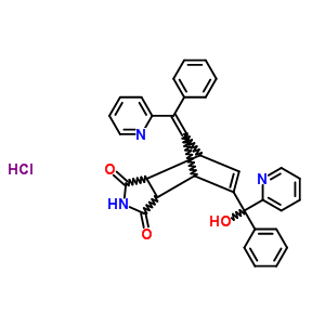 (8Z)-5-[hydroxy(phenyl)pyridin-2-ylmethyl]-8-[phenyl(pyridin-2-yl)methylidene]-3a,4,7,7a-tetrahydro-1H-4,7-methanoisoindole-1,3(2H)-dione hydrochloride