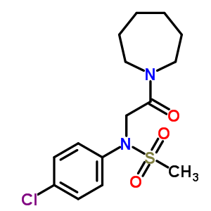 N-[2-(azepan-1-yl)-2-oxoethyl]-N-(4-chlorophenyl)methanesulfonamide