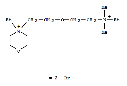 4-ethyl-4-(2-{2-[ethyl(dimethyl)ammonio]ethoxy}ethyl)morpholin-4-ium dibromide