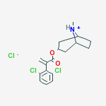 3-{[2-(2,6-dichlorophenyl)acryloyl]oxy}-8-methyl-8-azoniabicyclo[3.2.1]octane chloride