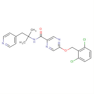 Pyrazinecarboxamide,5-[(2,6-dichlorophenyl)methoxy]-N-[1,1-dimethyl-2-(4-pyridinyl)ethyl]-