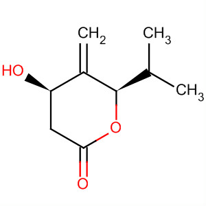 2H-Pyran-2-one, tetrahydro-4-hydroxy-5-methylene-6-(1-methylethyl)-,(4R,6R)-
