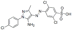 2,5-Dichloro-4-[5-amino-1-(4-chlorophenyl)-3-methyl-1H-pyrazole-4-ylazo]benzenesulfonic acid