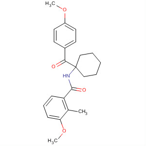 Benzamide, 3-methoxy-N-[1-(4-methoxybenzoyl)cyclohexyl]-2-methyl-