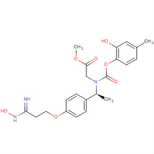 Glycine,N-[(1S)-1-[4-[3-(hydroxyamino)-3-iminopropoxy]phenyl]ethyl]-N-[(4-methoxyphenoxy)carbonyl]-, methyl ester