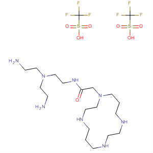 Methanesulfonic acid, trifluoro-, compd. withN-[2-[bis(2-aminoethyl)amino]ethyl]-1,4,8,11-tetraazacyclotetradecane-1-acetamide (2:1)
