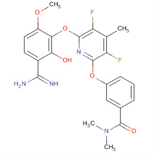 Benzamide,3-[[6-[3-(aminoiminomethyl)-2-hydroxy-6-methoxyphenoxy]-3,5-difluoro-4-methyl-2-pyridinyl]oxy]-N,N-dimethyl-