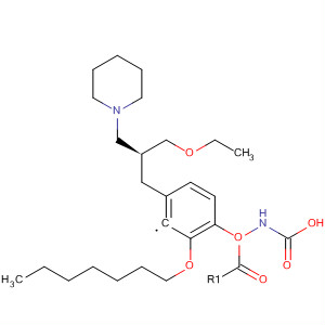 Carbamic acid, [2-(heptyloxy)phenyl]-,(2S)-2-(ethoxymethyl)-3-(1-piperidinyl)propyl ester
