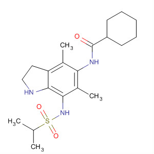 Cyclohexanecarboxamide,N-[2,3-dihydro-4,6-dimethyl-7-[[(1-methylethyl)sulfonyl]amino]-1H-indol-5-yl]-