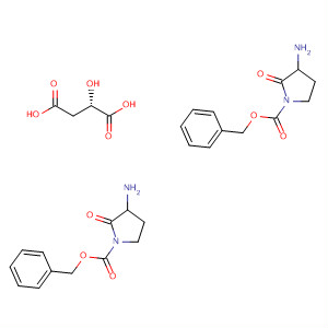 Butanedioic acid, hydroxy-, (2S)-, compd. with (3S)-phenylmethyl3-amino-2-oxo-1-pyrrolidinecarboxylate (1:2)