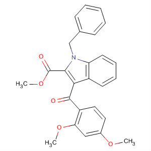 1H-Indole-2-carboxylic acid,3-(2,4-dimethoxybenzoyl)-1-(phenylmethyl)-, methyl ester