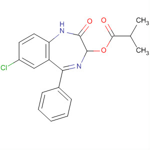 Propanoic acid, 2-methyl-,7-chloro-2,3-dihydro-2-oxo-5-phenyl-1H-1,4-benzodiazepin-3-yl ester