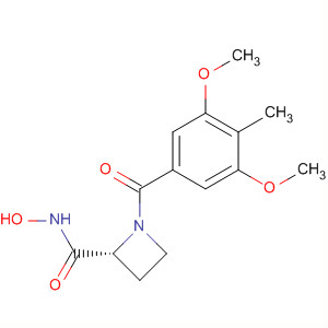 2-Azetidinecarboxamide,1-(3,5-dimethoxy-4-methylbenzoyl)-N-hydroxy-, (2R)-