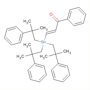 2-Propen-1-one, 1-phenyl-3-[tris(2-methyl-2-phenylpropyl)stannyl]-,(2E)-