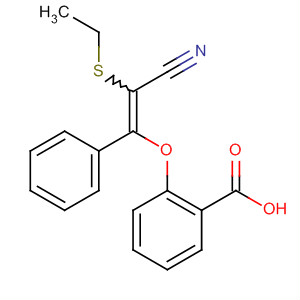 Benzoic acid, 2-[[2-cyano-2-(ethylthio)-1-phenylethenyl]oxy]-