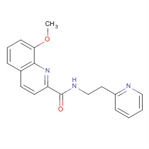 2-Quinolinecarboxamide, 8-methoxy-N-[2-(2-pyridinyl)ethyl]-