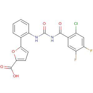2-Furancarboxylic acid,5-[2-[[[(2-chloro-4,5-difluorobenzoyl)amino]carbonyl]amino]phenyl]-
