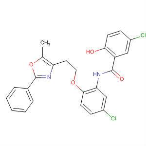 Benzamide,5-chloro-N-[5-chloro-2-[2-(5-methyl-2-phenyl-4-oxazolyl)ethoxy]phenyl]-2-hydroxy-
