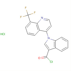 1H-Indole-3-carbonyl chloride, 1-[8-(trifluoromethyl)-4-quinolinyl]-,monohydrochloride