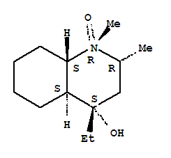 4(axial)-Ethyl-1,2(equatorial)-dimethyl-trans-decahydroquinol-4-ol,N-o xide