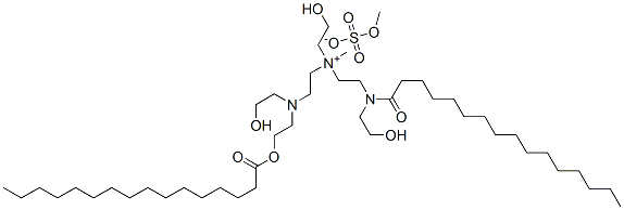 (2-hydroxyethyl)[2-[(2-hydroxyethyl)(palmitoyl)amino]ethyl][2-[(2-hydroxyethyl)[2-(palmitoyloxy)ethyl]amino]ethyl]methylammonium methyl sulphate