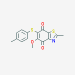 4,7-Benzothiazoledione, 5-methoxy-2-methyl-6-[(4-methylphenyl)thio]-